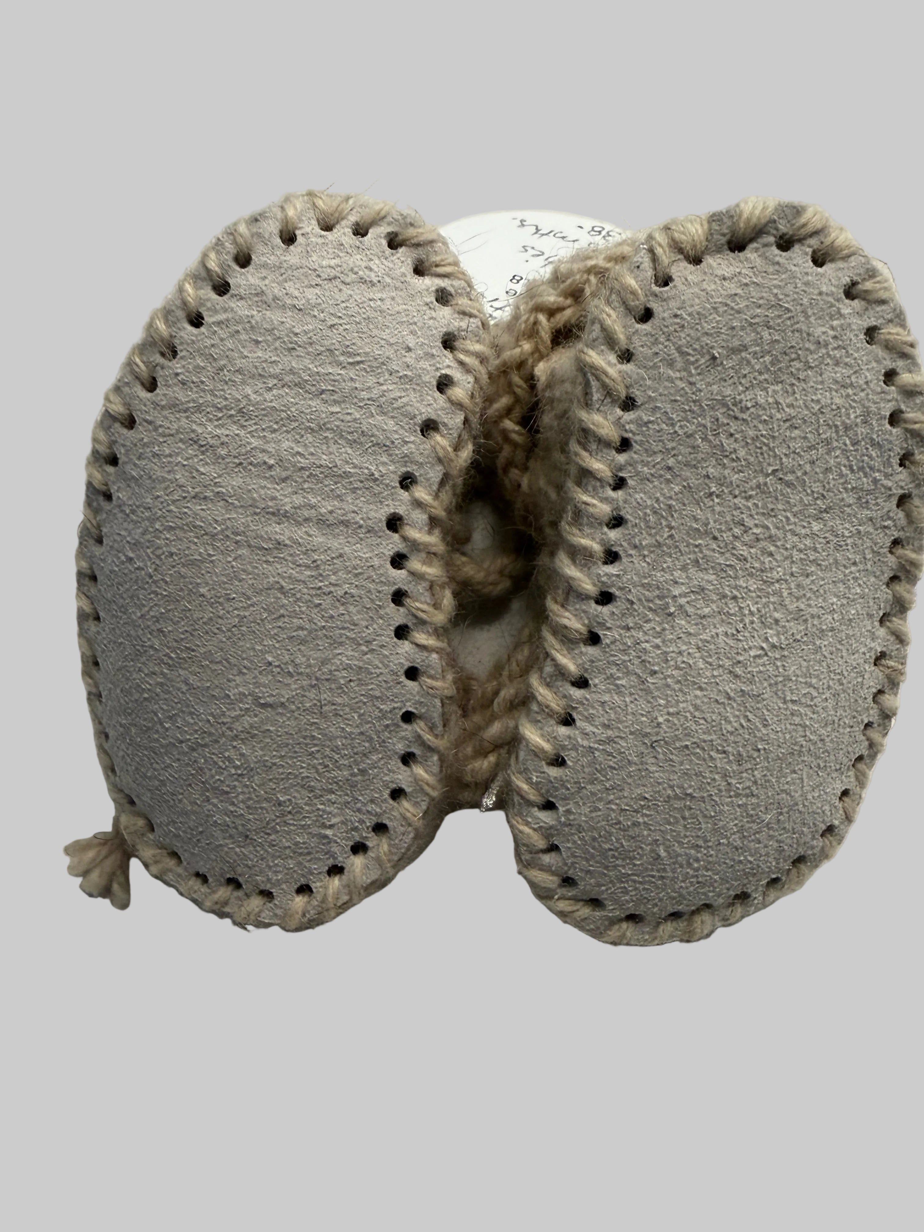 Hand Knitted Sheepskin Booties