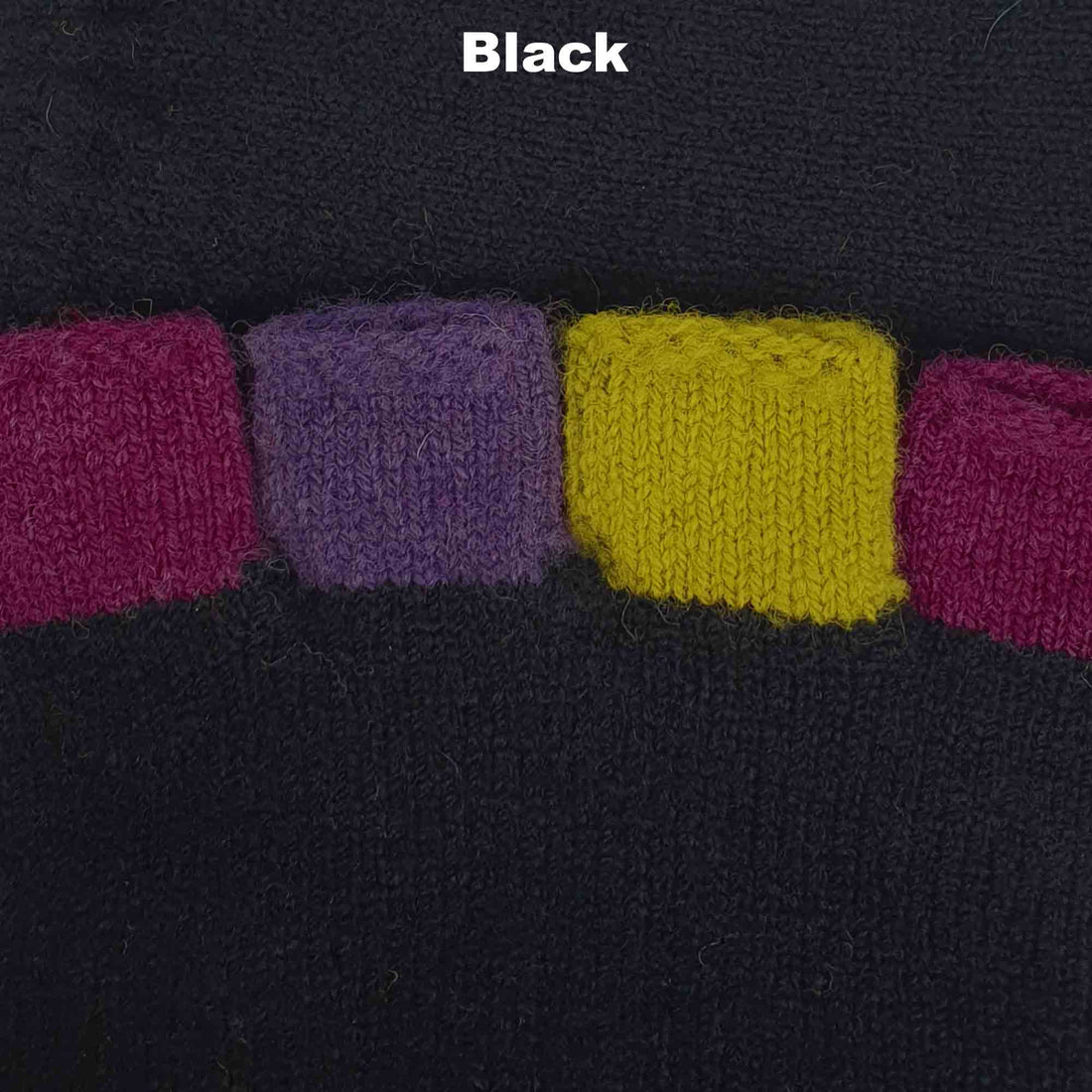 GLOVES - FABULOUS FAGINS - FINGERLESS - LAMBSWOOL BLACK