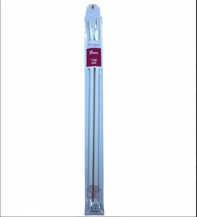 Morgan Bone Knitting Needles 25cm