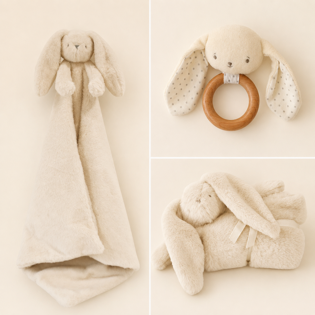 Alimrose Darcey Lovey Blanket & Bunny Teether