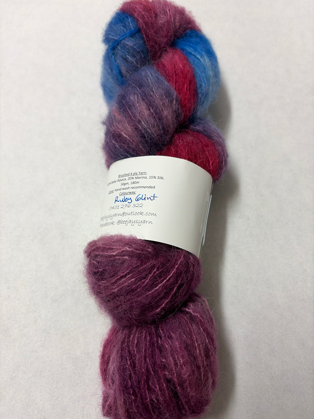 Bee Jays Hand Dyed Yarn - Ruby Glint