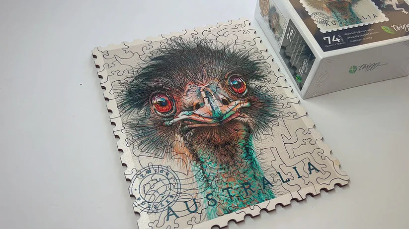 Twigg Emu Wooden Jigsaw Puzzle — 74 Pieces