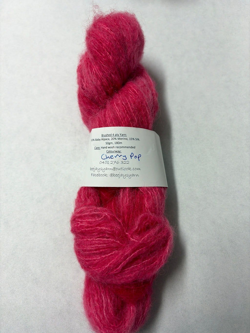 Bee Jays Hand Dyed Yarn - Cherry Pop