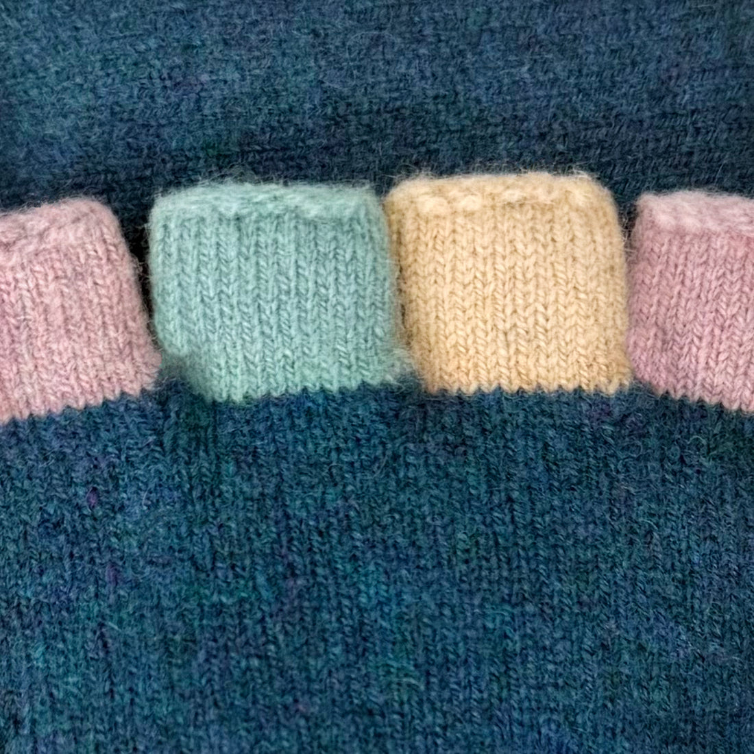 GLOVES - FABULOUS FAGINS - FINGERLESS - LAMBSWOOL WATERLILY BLUE