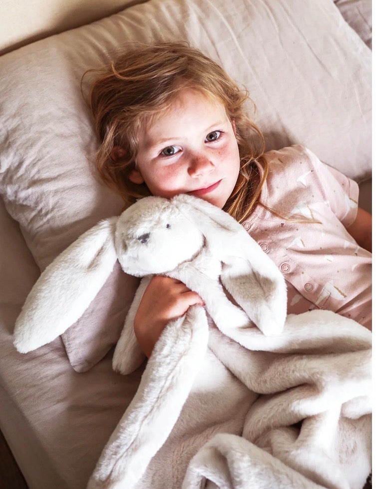 Alimrose Darcey Lovey Blanket - Ivory