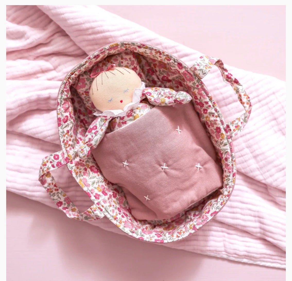 Alimrose Asleep Awake Baby Doll & Carrier