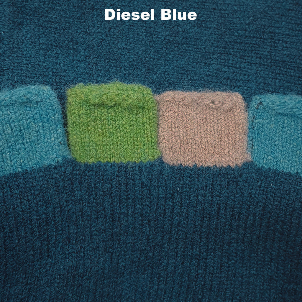GLOVES - FABULOUS FAGINS - FINGERLESS - LAMBSWOOL DIESEL BLUE