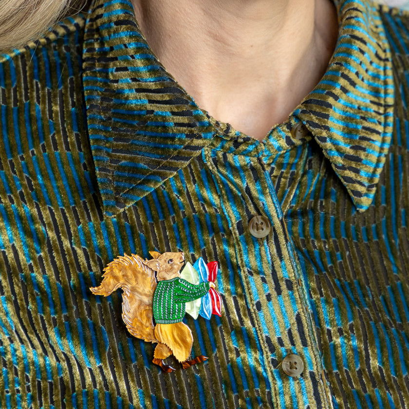 Erstwilder Red Squirrel Brooch