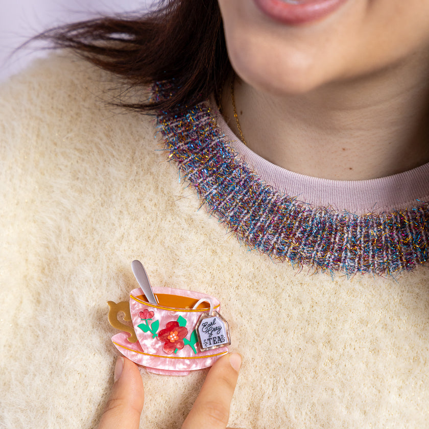Erstwilder Fancy a Cuppa Brooch