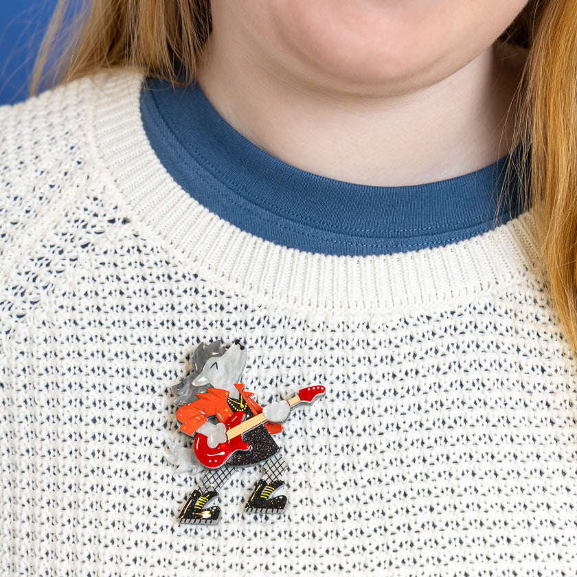 Erstwilder Howl Shredder Brooch