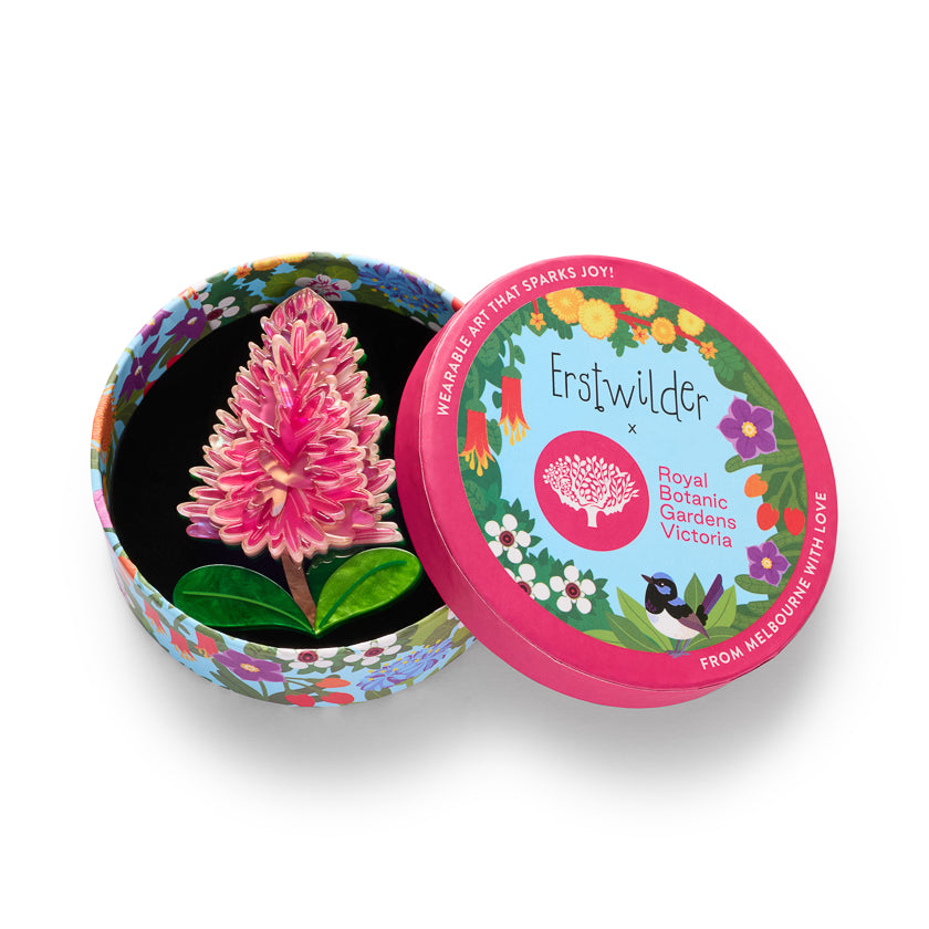 Erstwilder Pink Mulla Mulla Brooch