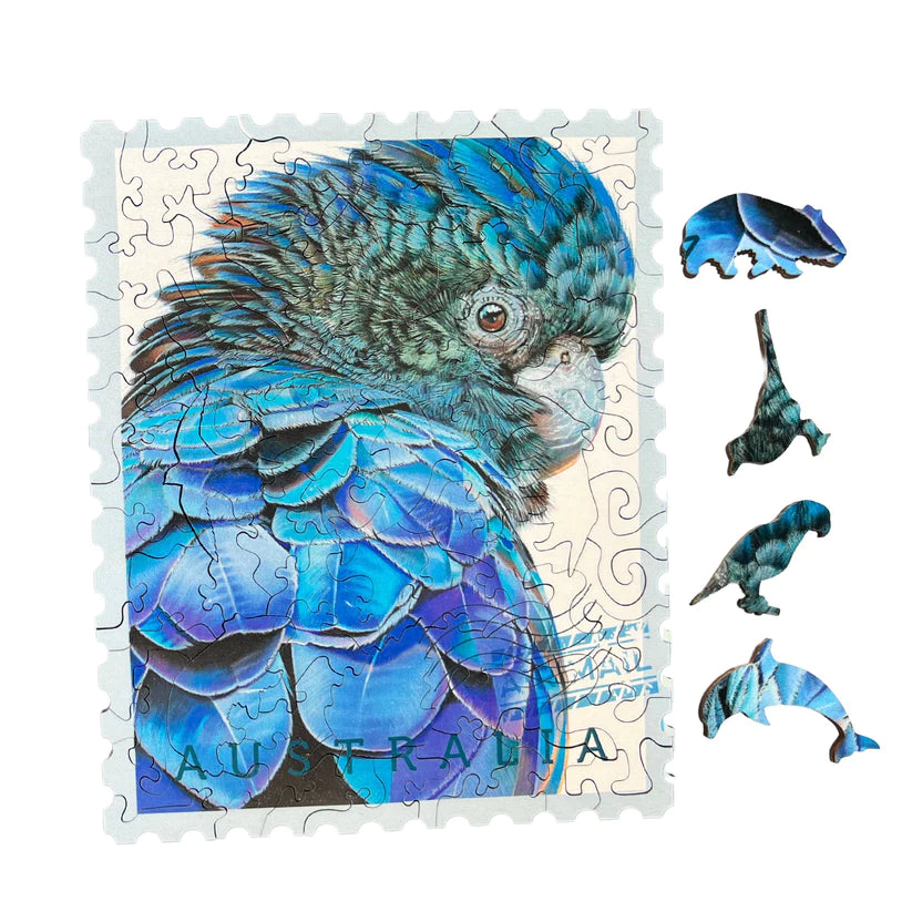 Twigg Big Blue Wooden Jigsaw Puzzle — 74 Pieces