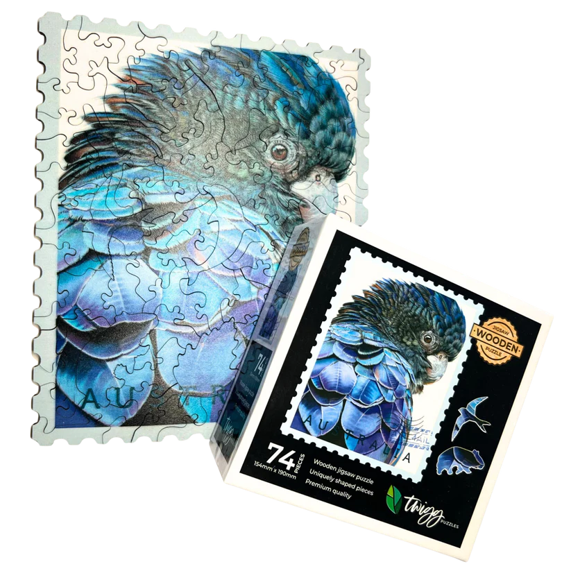 Twigg Big Blue Wooden Jigsaw Puzzle — 74 Pieces