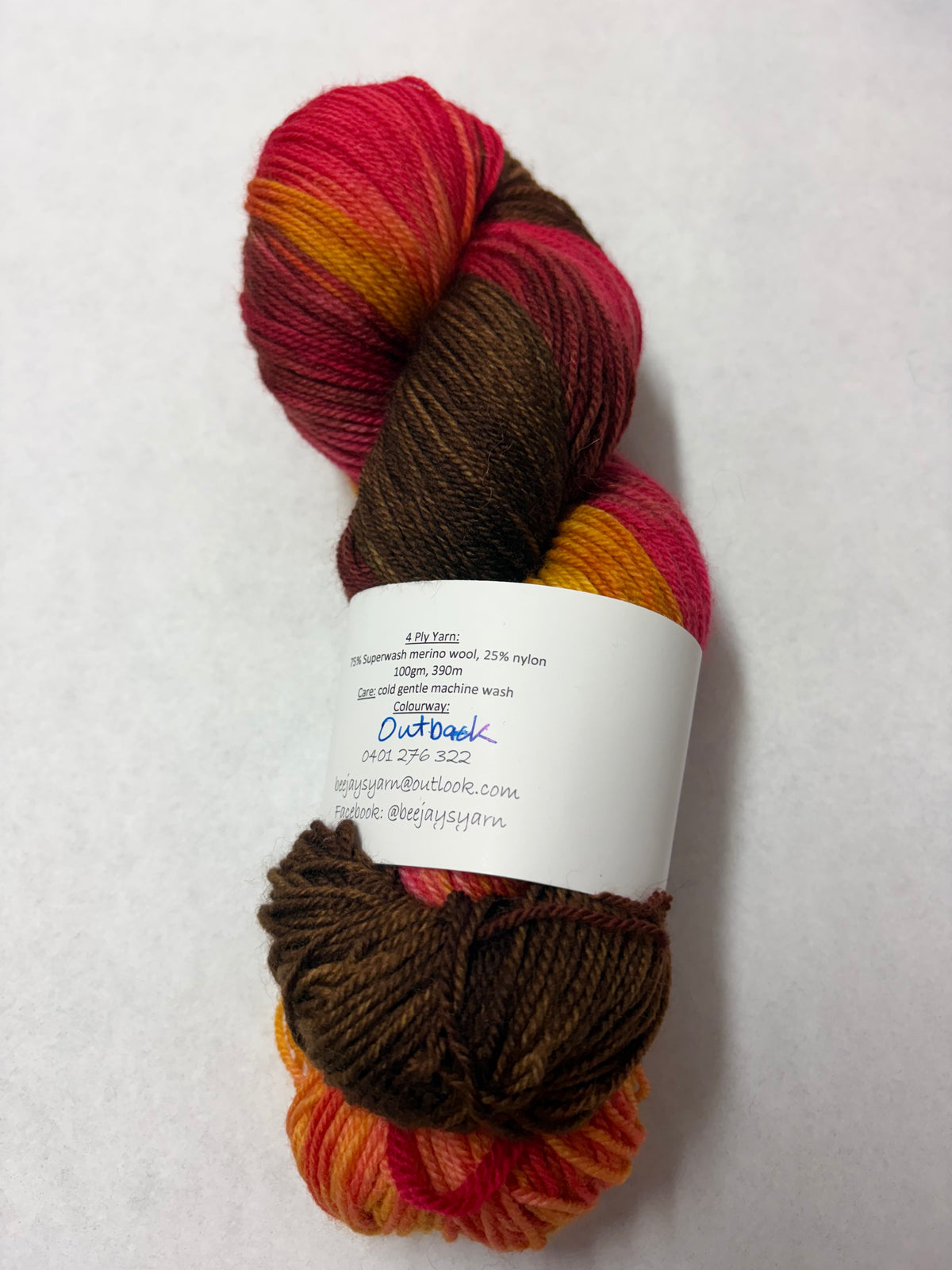 Bee Jays Hand Dyed Yarn - Outback