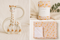 Alimrose Muslin Swaddle & Sophie Teether