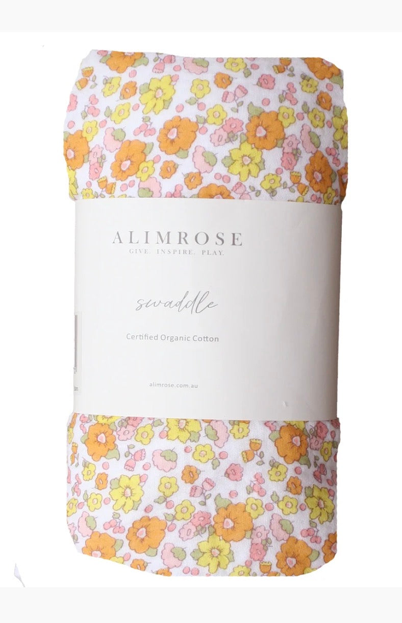 Alimrose Muslin Swaddle — Sweet Marigold