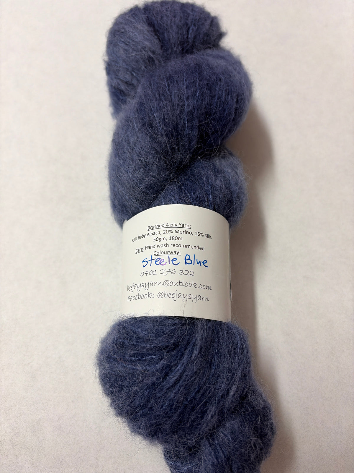 Bee Jays Hand Dyed Yarn - Steele Blue