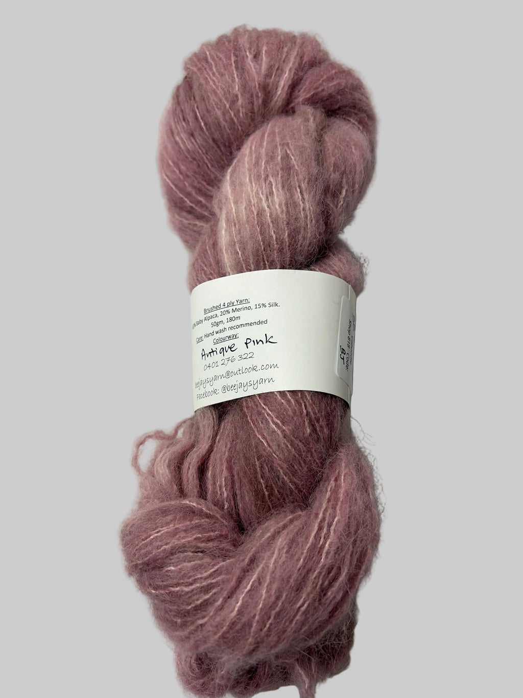 Bee Jays Hand Dyed Yarn - Antique Pink