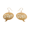 Erstwilder G'Day Drop Earrings — Gold