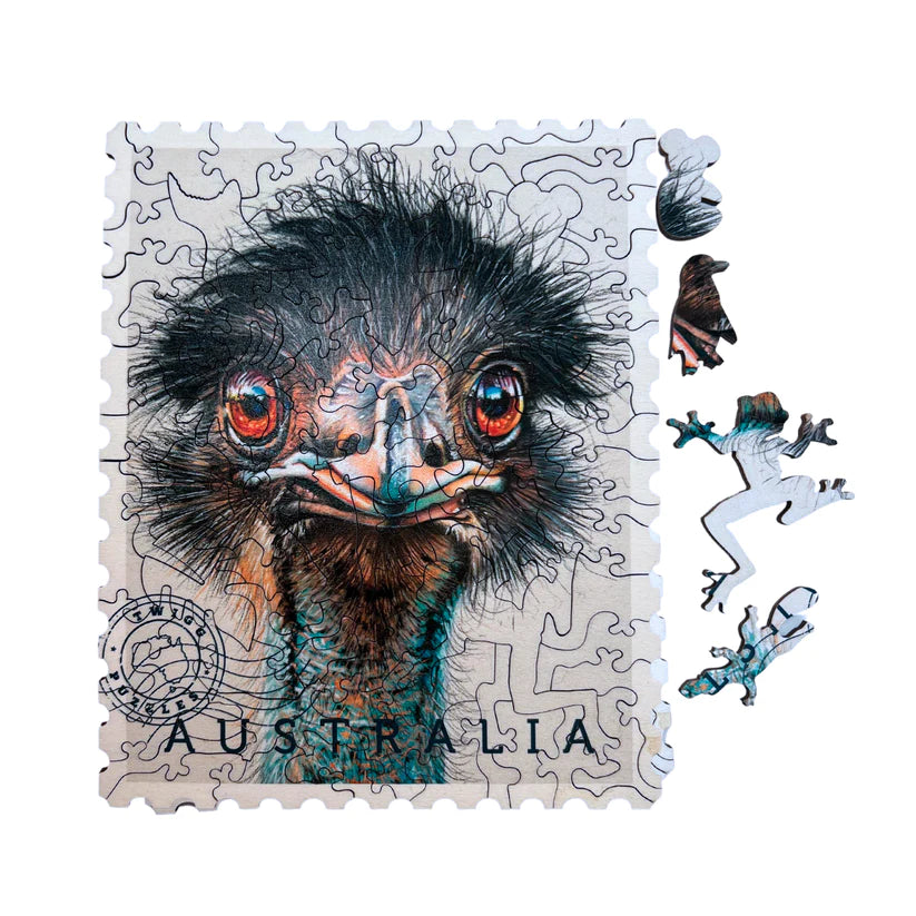 Twigg Emu Wooden Jigsaw Puzzle — 74 Pieces