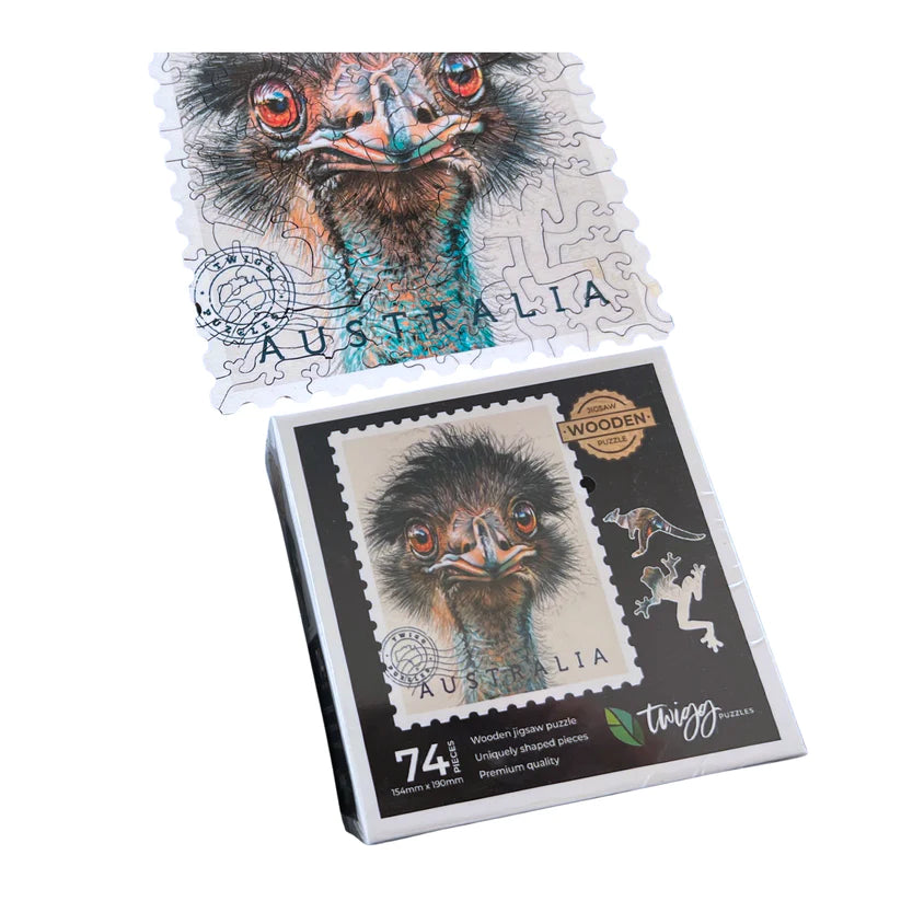 Twigg Emu Wooden Jigsaw Puzzle — 74 Pieces