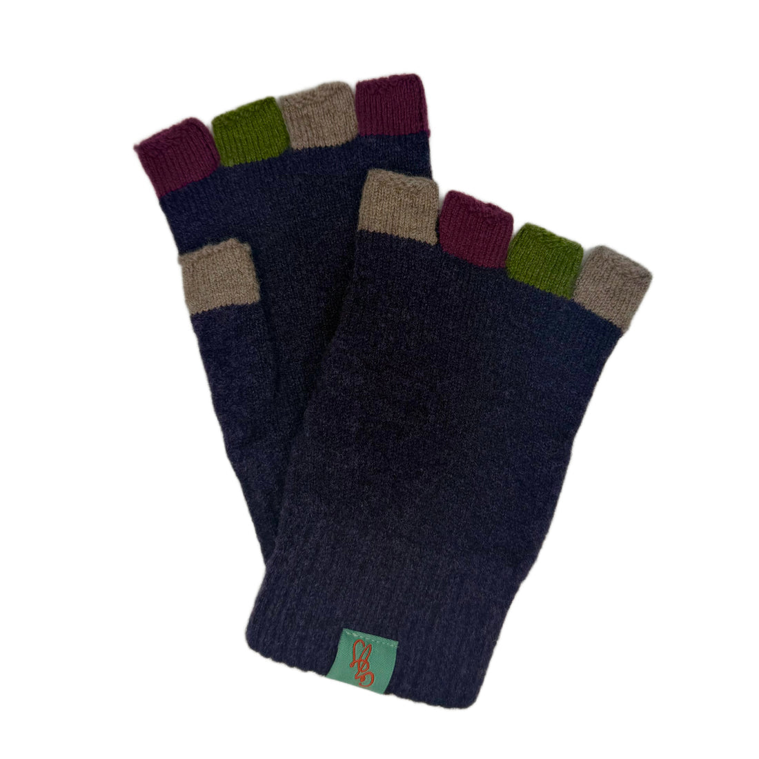 GLOVES - FABULOUS FAGINS - FINGERLESS - LAMBSWOOL ELDERBERRY