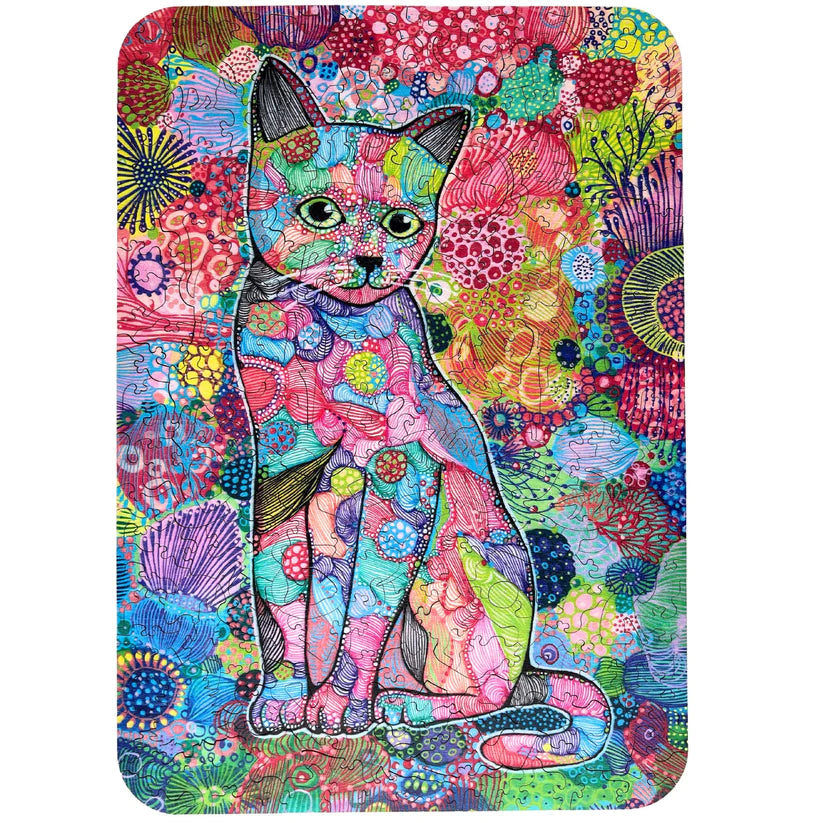 Twigg Carefree Cat Wooden Jigsaw Puzzle — 309 Pieces