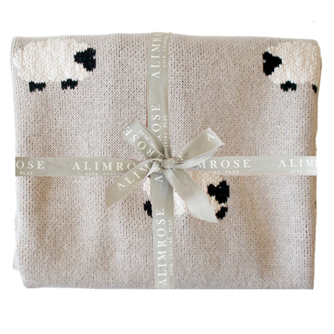 Alimrose Baa Baa Baby Blanket — Latte