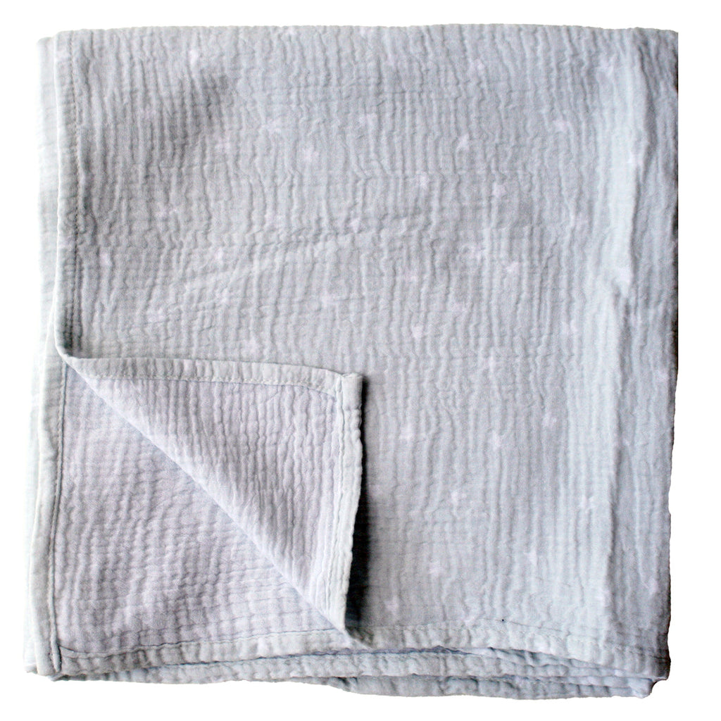 Alimrose Muslin Swaddle Starry Night - Grey