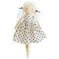 Alimrose Frankie Doll 41cm — Black Linen Spot