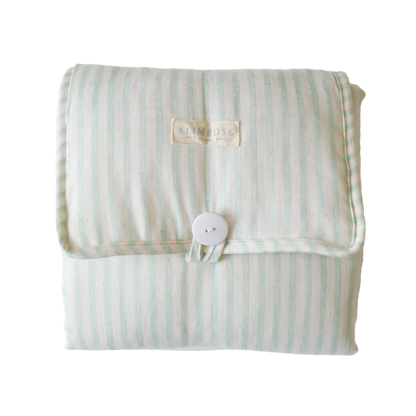 Alimrose Little Traveller Change Mat Sage Stripe
