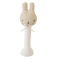 Alimrose Linen Bunny Stick Rattle — White