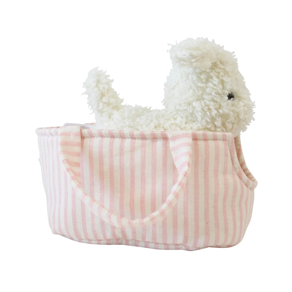 Alimrose Puppy in Carrier 'Marshmellow'