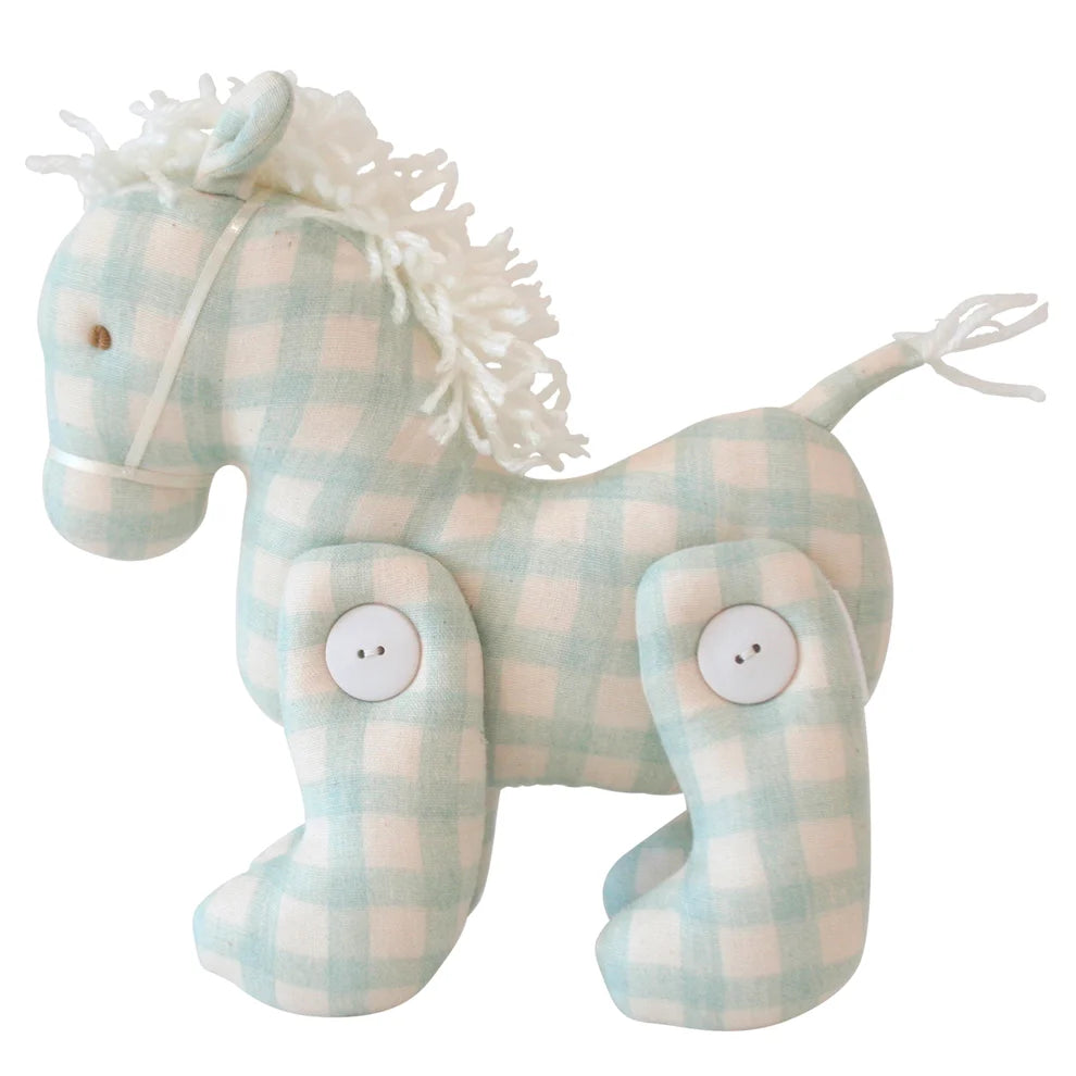 Alimrose Jointed Pony 22cm Sage Check