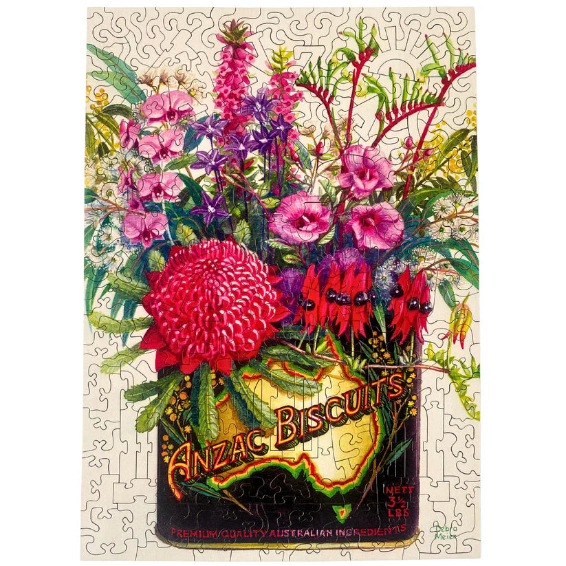 Twigg State Floral Emblems Wooden Jigsaw Puzzle — 245 Pieces