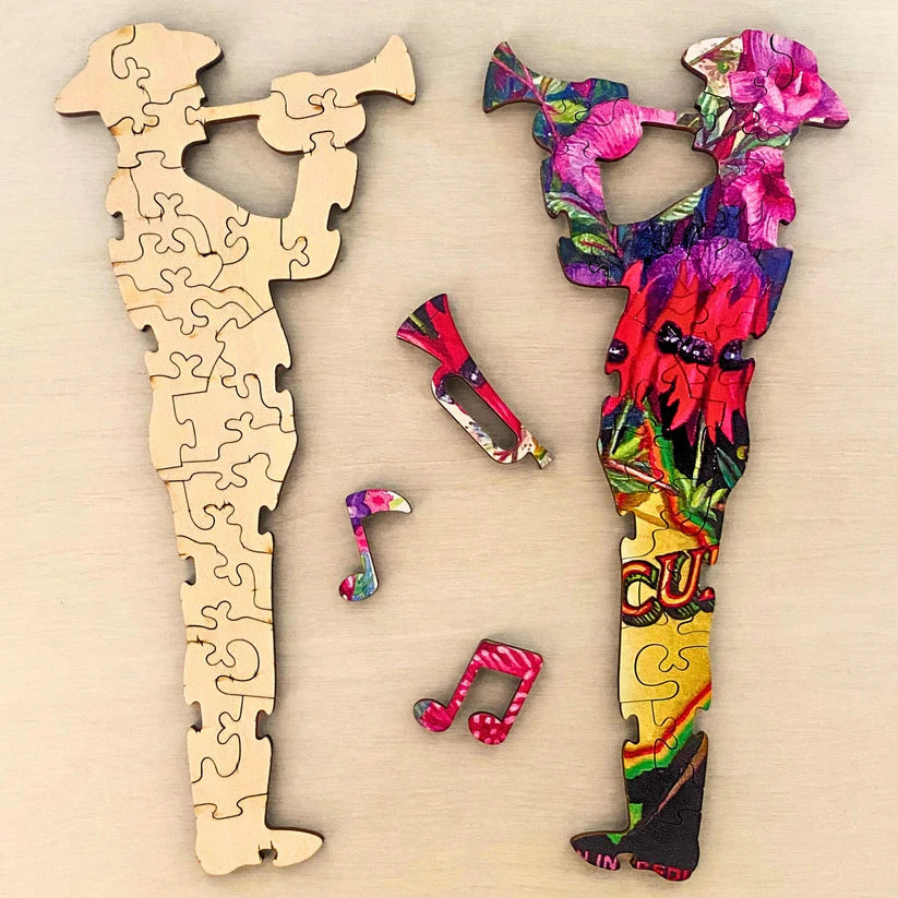 Twigg State Floral Emblems Wooden Jigsaw Puzzle — 245 Pieces