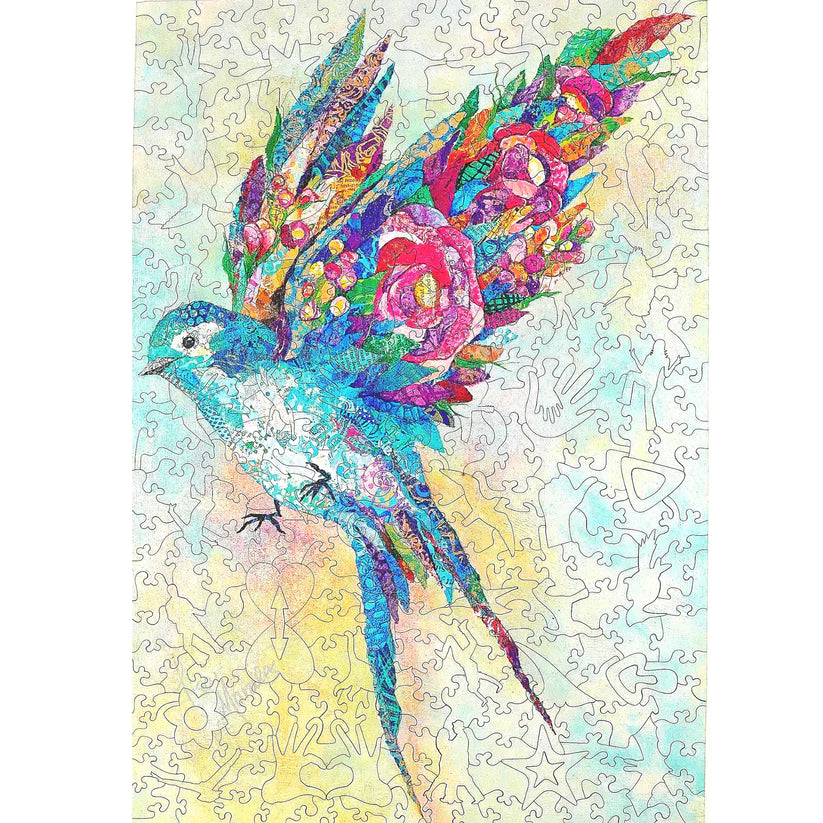 Twigg Botanical Swallow Wooden Jigsaw Puzzle — 315 Pieces