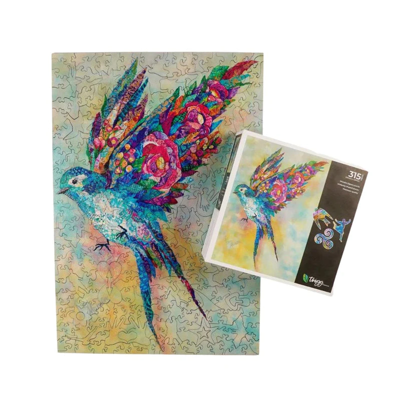 Twigg Botanical Swallow Wooden Jigsaw Puzzle — 315 Pieces