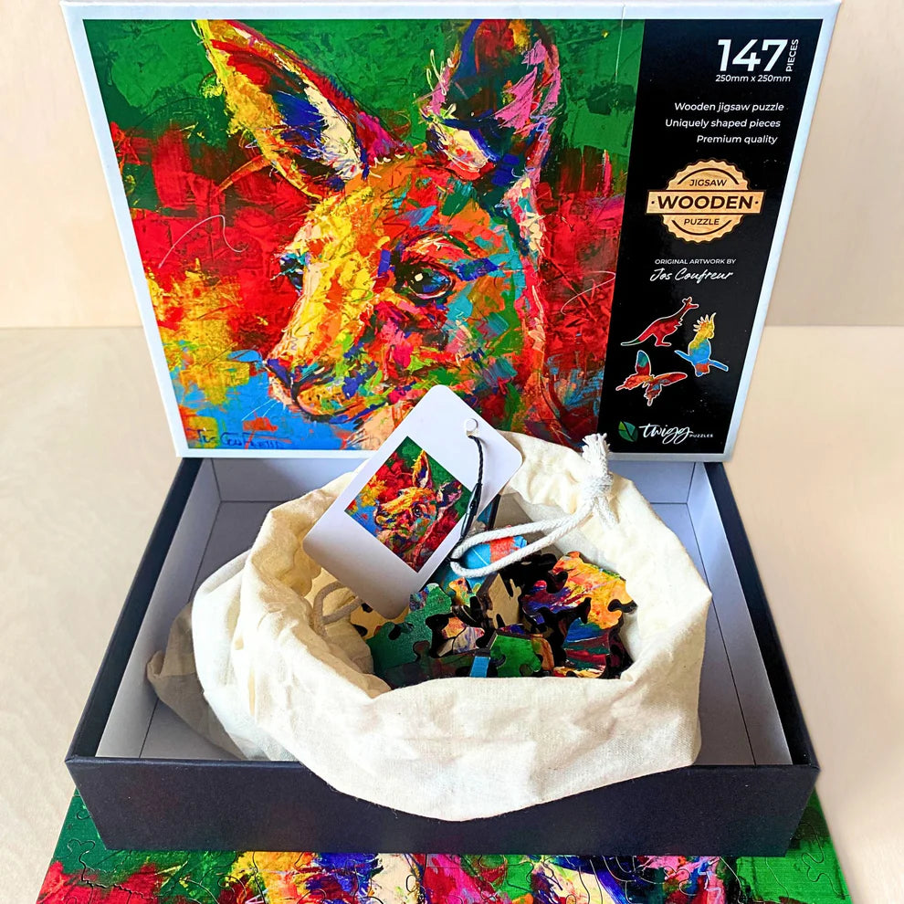 Twigg Kangaroo Wooden Jigsaw Puzzle — 147 Pieces