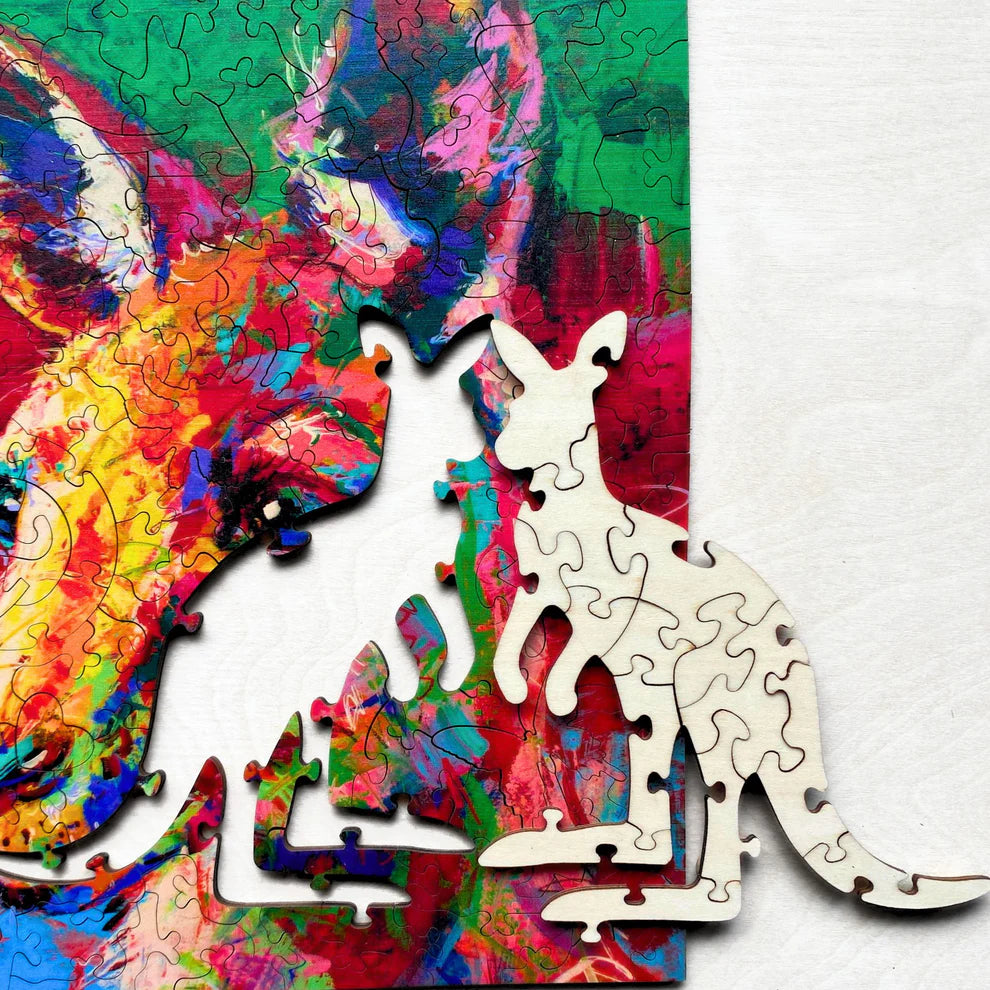 Twigg Kangaroo Wooden Jigsaw Puzzle — 147 Pieces