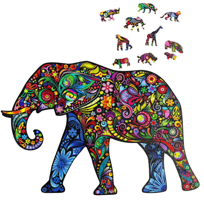 Twigg Ellie Elephant Wooden Jigsaw Puzzle — 174 Pieces