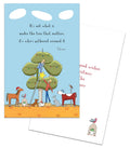 Red Tractor Designs Greeting Card - Around The Christmas Tree
