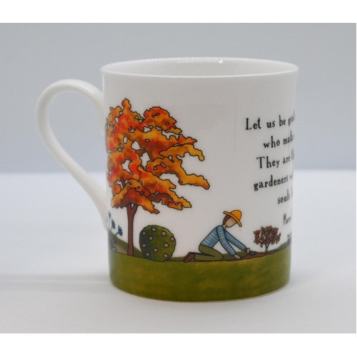 Red Tractor Designs Bone China Mug — A Day in the Garden