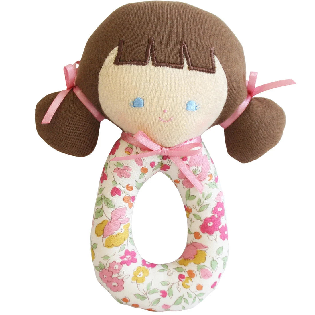 Alimrose Audrey Grab Rattle 16cm Rose Garden