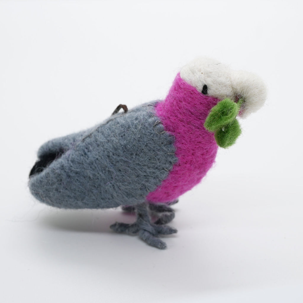 Red Tractor Designs - Handmade Felt Christmas Ornament He has landed! Galah