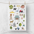 Red Tractor Designs Linen Tea Towel — Homing Instincts NEW!