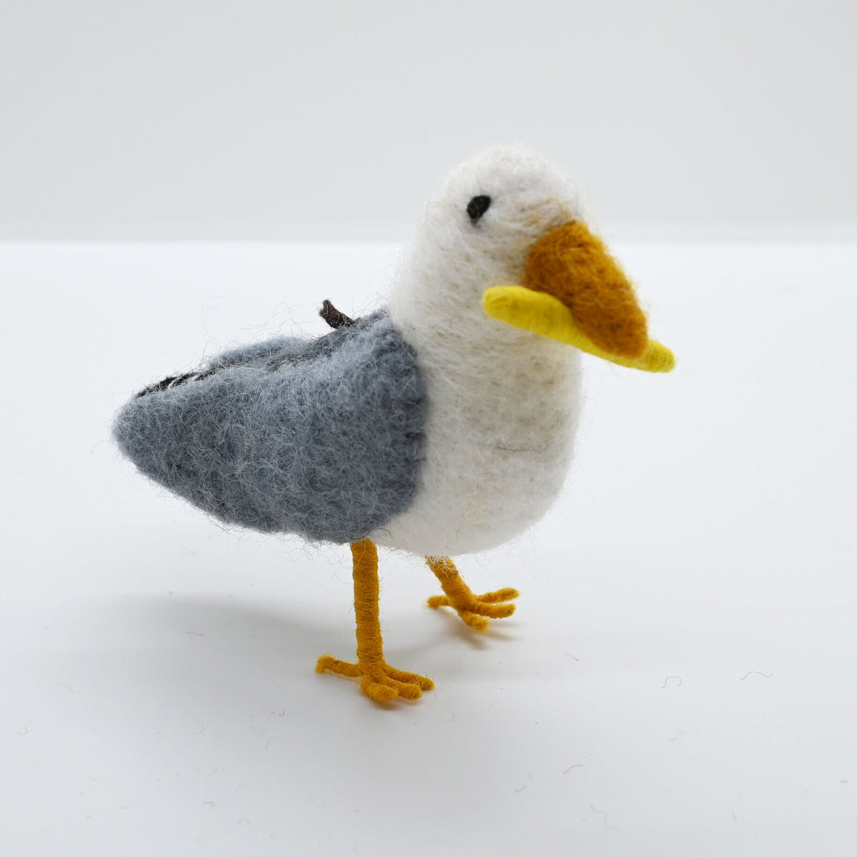 Red Tractor Designs - Handmade Felt Christmas Ornament Seagull With Chip