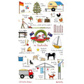 Red Tractor Designs Linen Tea Towel — Christmas in Australia