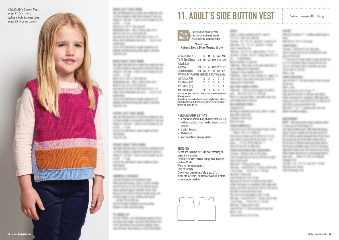 Modern Family Knits — Knitting Book 363