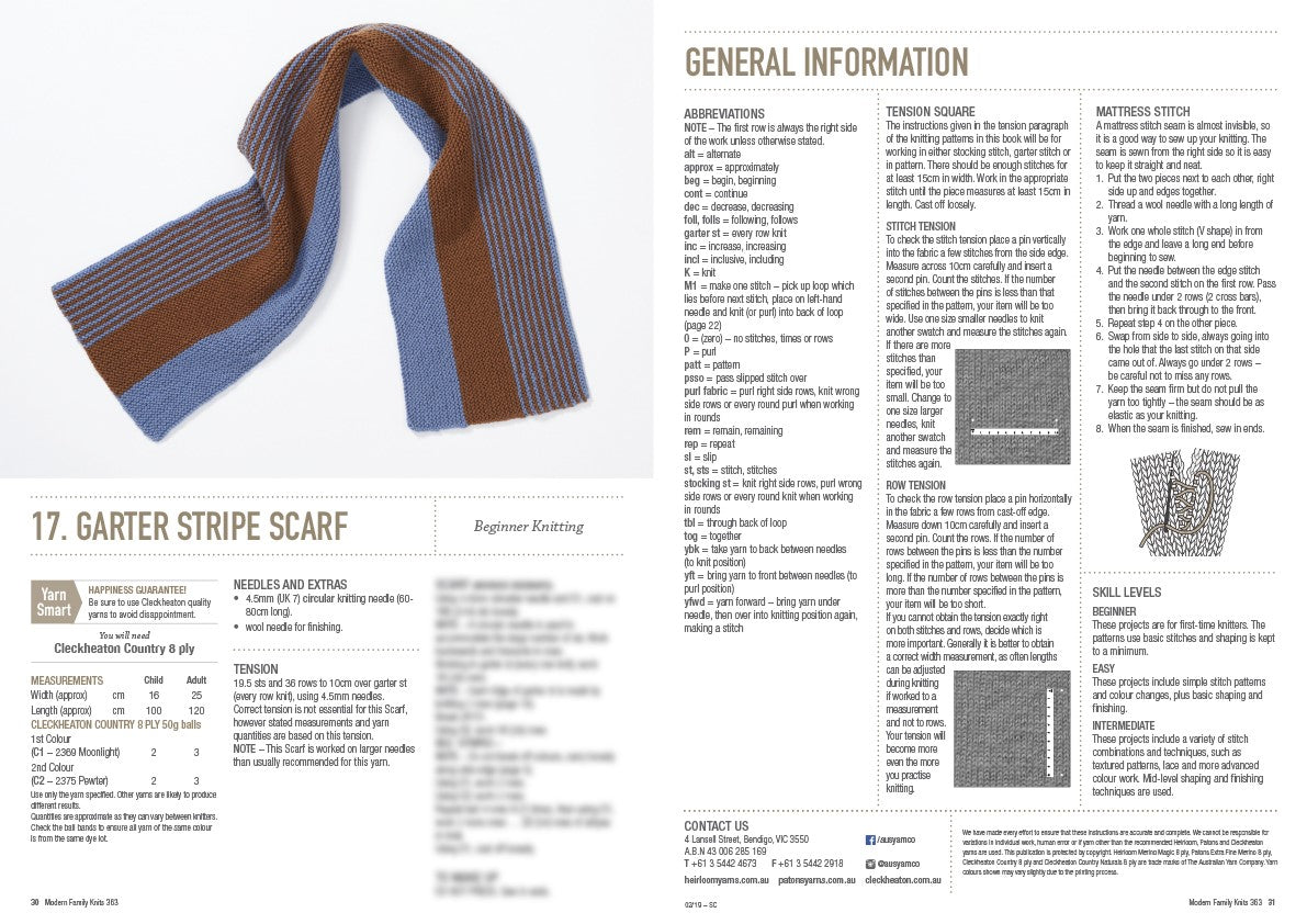 Modern Family Knits — Knitting Book 363